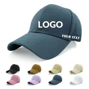 Berretto da Baseball bianco all'ingrosso per personalizzare i cappellini sportivi di moda a buon mercato in cotone tinta unita in tinta unita lavato regolabile berretto da Baseball