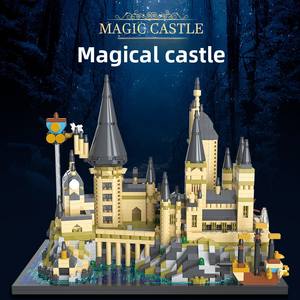 Ensembles <span class=keywords><strong>de</strong></span> blocs <span class=keywords><strong>de</strong></span> construction Magic World, décorations <span class=keywords><strong>de</strong></span> bureau DIY, modèle <span class=keywords><strong>de</strong></span> jouet, château <span class=keywords><strong>de</strong></span> sorcellerie scolaire, briques en plastique ABS, éducatif, anniversaire - Product Image 3