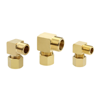 Raccord coudé à compression en laiton à 90 degrés pour plomberie, filetage mâle BSPP 1/8 1/2, pour tuyaux de 4, 6, 8, 12 mm de diamètre extérieur, avec embout de raccordement