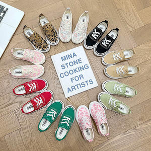 Zapatillas de Lona Estilo Retro para Adolescentes y Niñas con Estampado Floral, Grafiti y Leopardo, Mocasines Casuales para Niños - Product Image 3