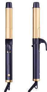 Fer à boucler portable en céramique avec chauffage PTC et affichage LED de la température, chauffe rapidement, pour usage professionnel en salon - Product Image 5