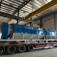 Tamis rotatif à moteur en acier pour déchets, longueur de tamis 1500-15000 mm, pour la construction, la décoration et l'élimination des déchets solides