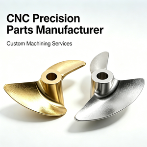 CNC Custom Brass Stainless Steel 304 High-Strength Corrosion-Resistant Polished Surface Marine Propeller <b>Wire</b> EDM Drilling - Product Image 2