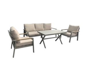 Meubles <span class=keywords><strong>de</strong></span> patio extérieur au design moderne à <span class=keywords><strong>bas</strong></span> prix accoudoir <span class=keywords><strong>en</strong></span> bois et <span class=keywords><strong>aluminium</strong></span> table à manger avec ensemble <span class=keywords><strong>de</strong></span> canapés <span class=keywords><strong>de</strong></span> <span class=keywords><strong>jardin</strong></span> - Product Image 2
