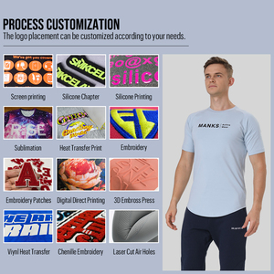 T-shirt Sportiva da <span class=keywords><strong>Uomo</strong></span> Personalizzata all'Ingrosso, Elastica e ad Asciugatura Rapida, per Corsa e Basket, Manica Corta, Aderente per Fitness - Product Image 6