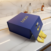 Boîte à parfum magnétique haut de gamme personnalisée de 50 ml, en éponge, matériaux recyclés, lamination mate rigide, boîte cadeau pour cosmétiques, soins de la peau, sérum