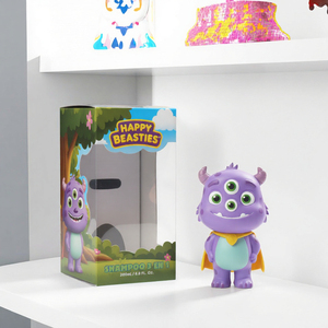 Durable Custom Foldable Corrugated Board <strong>Box</strong> With <strong>Transparent</strong> PVC Window For Doll Toy <strong>Display</strong> And Packaging - Product Image 3
