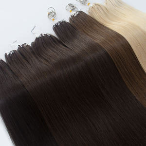 2026年新品 H6 高品质羽毛 100% 人发原生雷米隐形双拉单漂白人发接发波浪发 - Product Image 4