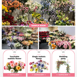 Arche de fleurs artificielles bleu dégradé pour mariage, banquet, table de desserts, panneau de bienvenue, décoration de fond de table, décoration de fête à domicile - Product Image 4