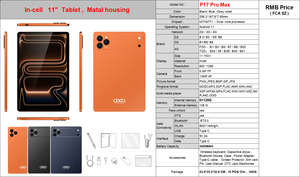 <span class=keywords><strong>Tablette</strong></span> Android 11 P17 PRO MAX, 11 pouces, 6 Go de RAM/128 Go de stockage, MTK, Wi-Fi, clavier, stylet, souris, batterie 5000 mAh, livraison rapide - Product Image 2