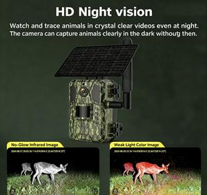 Ucon 3MP 4W Gece Görüşlü Hızlı Hareket Algılama Özellikli Güneş Enerjili 4G Avlanma ve Yaban Hayatı İzleme için Akıllı Kablosuz Gizli Kamera Sistemi - Product Image 3