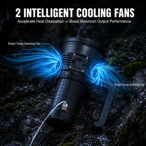 Linterna WOSEN de 70000 Lúmenes, Luz Súper Potente 12*XHP70.2, Doble Haz, para Camping, Búsqueda y Rescate, Linterna de Búsqueda para Exteriores - Product Image 4
