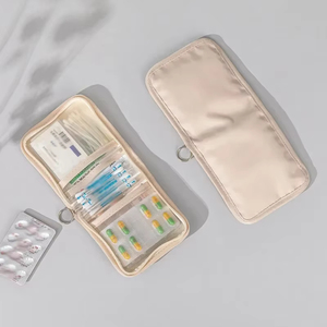 Trousse de Premiers Secours Portable en Gros, Sac de Rangement Médical pour Voyages en Plein Air, Organisateur de Médicaments d'Urgence pour Dortoir, Pliable avec Fermeture Éclair - Product Image 5