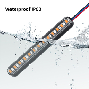 ไฟท้ายรถมอเตอร์ไซค์ Autodragons 24 LED ไฟส่องป้ายทะเบียน สีแดงเหลือง ไฟเลี้ยวแบบไดนามิก - Product Image 5