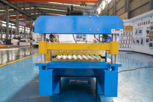 Chuyển tiếp tự động tấm kim loại mái ngói Máy làm bảng điều khiển mái cuộn hình thành máy làm gạch máy móc - Product Image 2