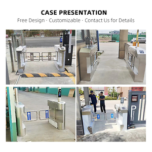 Tùy chỉnh OEM ODM lối vào an ninh turnstile cửa siêu thị kiểm soát truy cập tự động Swing turnstiles cổng RFID thẻ - Product Image 4