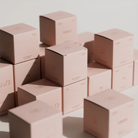 Boîtes en papier écologiques personnalisées avec logo privé, à rabat supérieur, pour bougies parfumées, emballages cadeaux, vente en gros