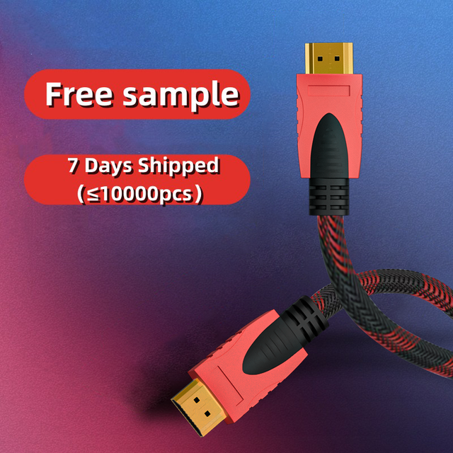Cheap Custom 1.5m 3m 5m 10m 15m 20m 25m 30m Factory Braided Male to Male High Speed 1080p 4k 8k HDMI Cable with Ethernet