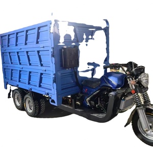 350CC <b>2</b> Axle 9 Wheel Motorized Tipper Cargo Tricycle/350CC Double Rear Axle Nine Wheel Motorcycle Dumper Cargo Tricycle - Product Image 3