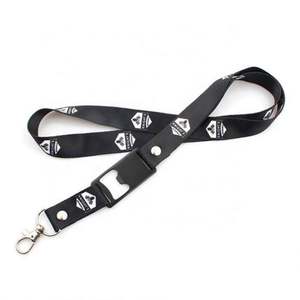 Cheap Sublimation Polyester Printed Beer Bottle Opener Lanyard With Custom Logo - Product Image 4