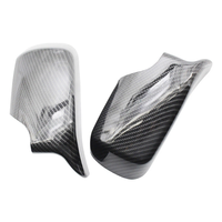 JDMotorsport88 Cubiertas Decorativas para Espejos Retrovisores Laterales con Aspecto de Fibra de Carbono ABS para BMW Serie 3 E46 Sedán 2001-2005