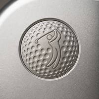 Marqueur de balle de golf en alliage de zinc métallique de haute qualité, étanche, avec logo personnalisé, conception gratuite et marqueur de position magnétique