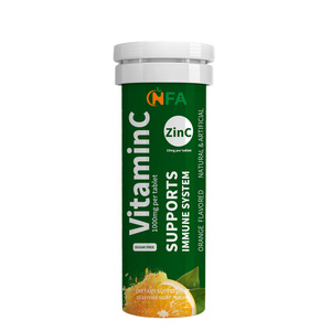 High Quality <b>Vitamin</b> <b>C</b> <b>Effervescent</b> <b>Tablet</b> Suitable for Adults Support Immunity <b>Vitamin</b> Supplements Zinc <b>Effervescent</b> <b>Tablets</b> - Product Image 1