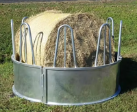 Mangeoire à foin en acier galvanisé de diamètre 1800 mm ou sur mesure pour bovins, moutons, chèvres, chevaux