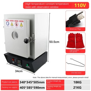 Endüstriyel Fırın Sabit Sıcaklık Yüksek Sıcaklık Mini Alçı Kalıp Isıtma Mufla Fırını Gümüş Kil Fırını Gözlem Deliği - Product Image 6