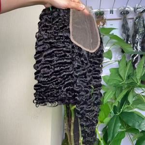 Cheveux bouclés birmans SDD en gros, cheveux vierges cambodgiens 100% non traités, extensions de cheveux, perruques frontales en dentelle HD pour femmes noires - Product Image 5