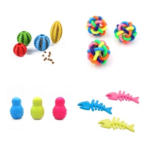 Multiple Interactive TPR <b>Dog</b> Chew Toys Rubber Rugby Shaped <b>Dog</b> <b>Ball</b> Launcher Durable Squeaky Pet Toy for <b>Dogs</b> - Product Image 4