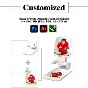 Wholesale Multi-Functional Promotional Gift Custom Logo Desktop Mobile Phone Stand Holder Foldable Easy to Home Bedside Use - Product Image 3