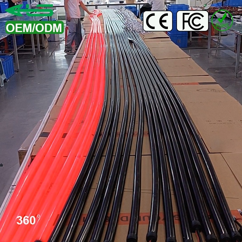 Rgbw 24v Black 360 ° Led Silicone Flexible Neon Tube Rgbw Spi Festival Rgbw Adjug Black 360 Black Neon Lights