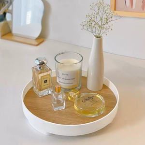 Les plateaux en bois de style nordique populaires conviennent à une utilisation dans l'entrée familiale et sur la coiffeuse. - Product Image 1