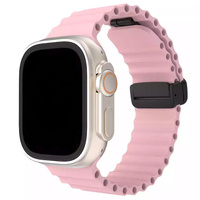 Bracelet en silicone souple pour Apple Watch Band Ultra 49/44/45/42/41/42/38mm Bracelet de montre sport pour IWatch Series 8 7 6 5 Bracelet
