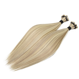 Extensions de cheveux russes Remy à double trame, alignées sur les cuticules, invisibles, attachées à la main, couleur balayage - Product Image 5