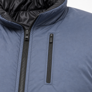 Veste <span class=keywords><strong>d</strong></span>'<span class=keywords><strong>hiver</strong></span> chaude pour <span class=keywords><strong>homme</strong></span>, en duvet, à capuche, coupe-vent, avec poche zippée sur la poitrine, parka rembourrée <span class=keywords><strong>d</strong></span>écontractée pour l'extérieur, bleu - Product Image 4