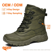 Bottes tactiques personnalisées avec logo, résistantes à l'eau, en daim de vache, pour la randonnée en extérieur, toutes surfaces, fabricant OEM ODM