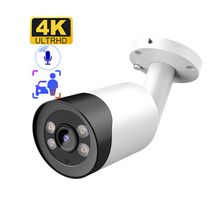 8mp 4K H.265 Active Deterrence Poe Ip <strong>Camera</strong> Red Blue Light Indoor Outdoor Optional Fixed Lens Two Way Audio Ip66 Network <strong>Camera</strong> - Product Image 3