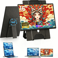 Moniteur tablette, double écran d'extension pour ordinateur portable, écran 16 pouces FHD 1200P, mode vertical et horizontal, support magnétique intelligent