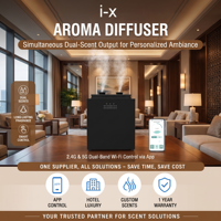 Diffuseur de parfum intelligent professionnel de luxe pour hôtel commercial, à double atomiseur, pour sol, grande capacité, pour huiles essentielles, compatible CVC