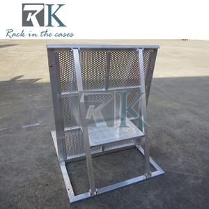 Barrière de sécurité pour événements, clôture de contrôle des foules, barrière de sécurité argentée, clôture de délimitation pour événements publics, système de guidage des foules - Product Image 4