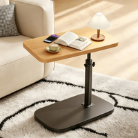 Table d'appoint portable réglable en hauteur et rotative, installation facile et rapide, pour lit, canapé, café ou collation dans la chambre