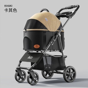 Petstar <span class=keywords><strong>รถ</strong></span><span class=keywords><strong>เข็น</strong></span>สำหรับสัตว์เลี้ยงแบบพับได้<span class=keywords><strong>รถ</strong></span><span class=keywords><strong>เข็น</strong></span>สำหรับสัตว์เลี้ยง4ล้อสำหรับเดินทาง - Product Image 3