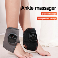 Masseur portable pour chevilles et mains avec chaleur et vibrations, 3 vitesses, 4 niveaux de température, relaxation des pieds par la chaleur pour les personnes âgées, confort quotidien