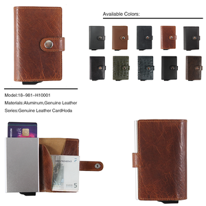 Tarjetero Personalizado CardHoda, Tarjetero de Negocios de PU con Protección RFID, Cartera Corta de 7 Pulgadas con Cierre Abierto, Forro de Nailon Anti-Robo, Gran Capacidad - Product Image 4