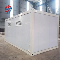 Casa Contenedor de Panel Sándwich de Dos Pisos de Alta Calidad, Edificio Modular Prefabricado para Espacio Residencial Temporal, Hotel o Oficina
