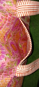 Bolso de lona acolchado de algodón hecho a mano en India, cómodo, para mujer, informal, de viaje, de fin de semana, con cremallera, para compras, de hombro - Product Image 3