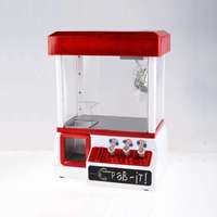 Machine à attraper les bonbons à monnayeur, design dessin animé rouge en plastique souple, attrape-bonbons de bureau, jouet certifié EN71