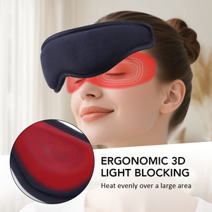 Masker Mata Fitease Terlaris 2025, Dapat Dicuci, Penghangat, Penutup Mata untuk Tidur dengan Pijat Mata Berkontur 3D dan Baterai 1800mAh - Product Image 3